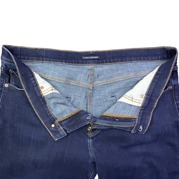 Lucky Brand 223 Straight Leg Jeans Dark Wash Mens 38 - Picture 5 of 15